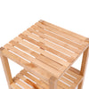 3-Tier Birch Bathroom Shelf, Narrow Shelving Unit, Multifunctional Storage Rack, Corner Rack, for Kitchen, Living Room