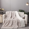 DaDalogy Lavender Grey Faux Fur Sherpa Throw Blanket
