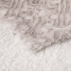 DaDalogy Lavender Grey Faux Fur Sherpa Throw Blanket