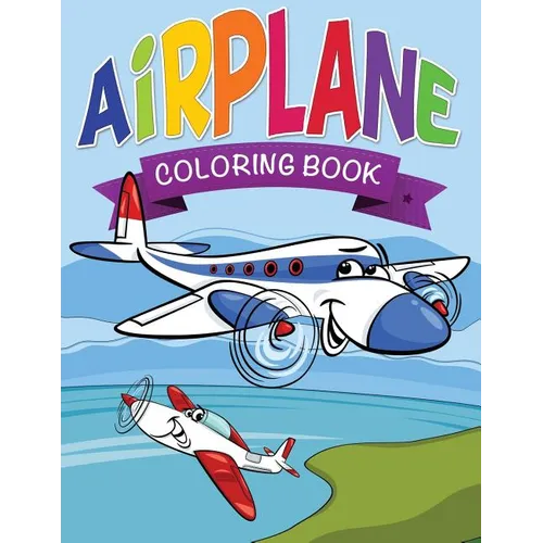 Airplane Coloring Book for Kids - Paperback