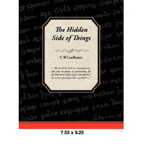 The Hidden Side of Things - Paperback