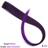 22 Inch Synthetic Colored Highlight Hair Extensions