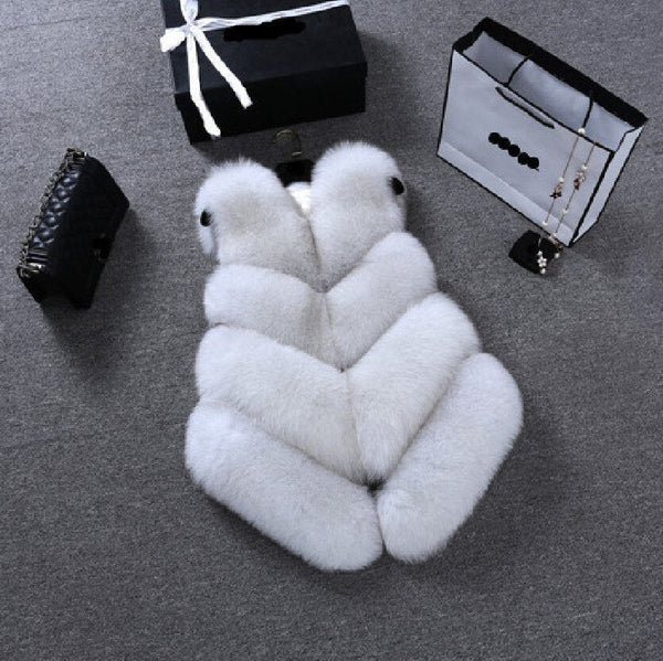 Faux Fur Sleeveless Vest