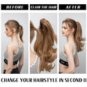 Synthetic Claw Clip in Ponytail Hair Extensions Hairpiece 14"