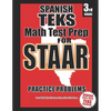 Spanish TEKS 3rd Grade Math Test Prep for STAAR - Paperback