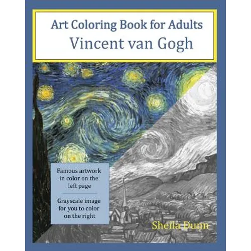 Art Coloring Book for Adults: Vincent van Gogh - Paperback