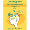 Cryptograms: 200 Positive Affirmations in Large Print - Paperback