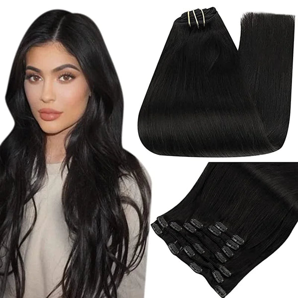 Double Weft Hair Extensions Human Hair for Woman