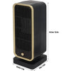 500W Portable Ceramic Space Heater with Safety Tip-Over Protection – Square Design