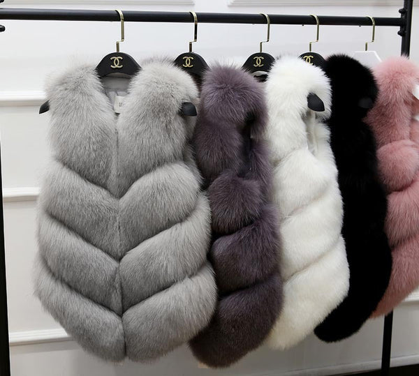 Faux Fur Sleeveless Vest