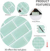 Strong Adhesive Subway Tiles Vinyl Wallpaper Peel and Stick