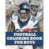 Football Coloring Book: American Football Sports Book For Boys - Paperback