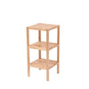 3-Tier Birch Bathroom Shelf, Narrow Shelving Unit, Multifunctional Storage Rack, Corner Rack, for Kitchen, Living Room