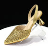 Diamond Pointed Toe Wedding Shoe and Bag Set for Party