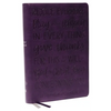 KJV Holy Bible: Large Print with 53,000 Cross References, Purple Leathersoft, Red Letter, Comfort Print (Thumb Indexed): King James Version (Verse Art - Imitation Leather