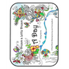 A Day: A Hand-Drawn Relaxing Journey and Coloring Book - Paperback
