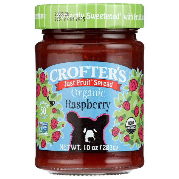 CROFTERS: Organic Raspberry Fruit Spread, 10 oz