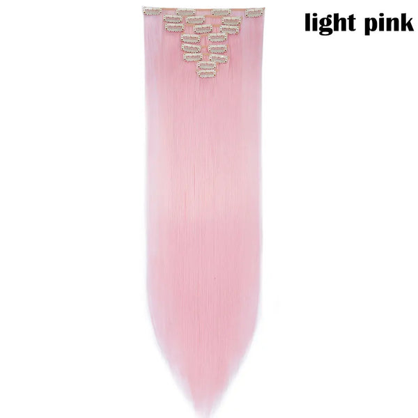 Long Straight Clip in on Hair Extensions
