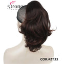 12" Dual Use Curly Styled Clip in Claw Ponytail Hair Extension Synthetic Hairpiece 125g With a Jaw/Claw Clip