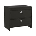 Nightstand Dreams, Two Drawers - Black