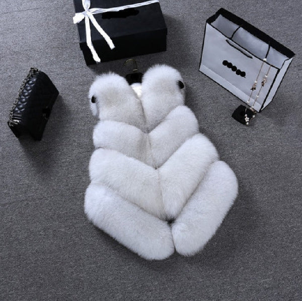 Faux Fur Sleeveless Vest