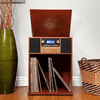 Victor Boyleston 7-in-1 3-Speed Turntable Music Center Mahogany - Refurbished