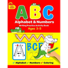 ABC Alphabet & Numbers Writing Practice Book: Learn to Trace Letters, Numbers, Words + Coloring Activities, for Toddlers, 3-5 Years, Pre-school - Paperback