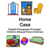 English-Portuguese (Portugal) Home / Casa Children's Bilingual Picture Dictionary - Paperback