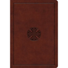 ESV Journaling Bible, Interleaved Edition (Trutone, Mahogany, Mosaic Cross Design) - Imitation Leather