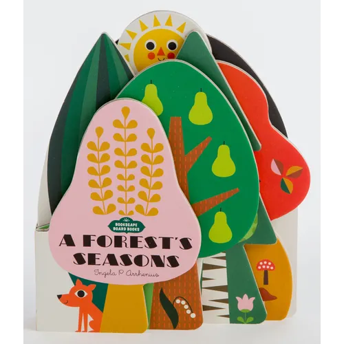 Bookscape Board Books: A Forest's Seasons: (Colorful Children's Shaped Board Book, Forest Landscape Toddler Book) - Board Book