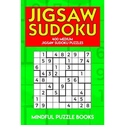 Jigsaw Sudoku: 400 Medium Jigsaw Sudoku Puzzles - Paperback