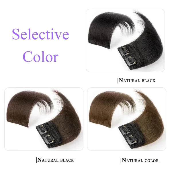 10-20cm Human Hair Invisable Seamless Hair Pad Extension Lining of Top Side Cover Hairpiece Increase Hair Volume for Women