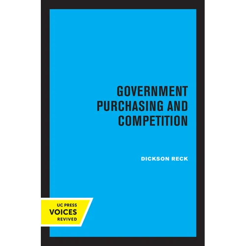 Government Purchasing and Competition - Paperback