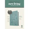 NLT Thinline Reference Bible, Filament Enabled (Leatherlike, Floral Leaf Teal, Red Letter) - Imitation Leather