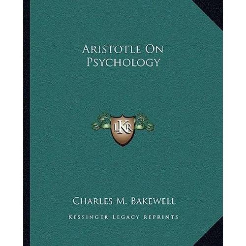 Aristotle On Psychology - Paperback