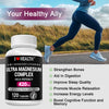 5-in-1 Magnesium Complex + Vitamin B6 Supplement - 420MG - High Absorption Magnesium Supplement for Sleep, Nerves, Muscles, Bones, 120 Capsules