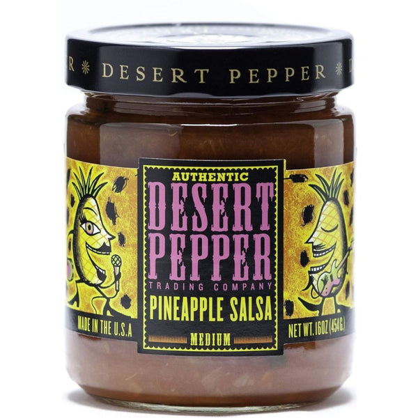 DESERT PEPPER: Pineapple Medium Salsa, 16 oz