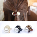 Korean Sweet Mini Round Pearl Hairpins for Women Girls Hair Claw Barrettes Hair Crab Clips Styling Make UP Tool Hair Accessories