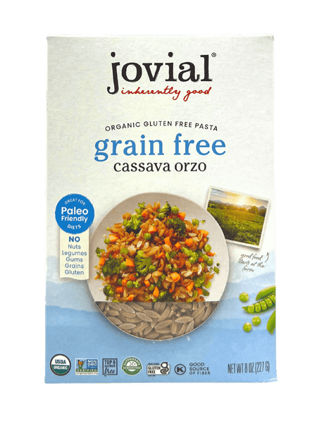 Orzo, Cassava, Organic, Jovial, Gluten-Free, Grain-Free