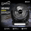 Supersonic Solar-Powered BT Speaker with FM Radio, LED Flashlight, and Fan