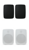 SoundPro Dual Bluetooth Weatherproof Indoor & Outdoor Wall-Mount Loudspeakers