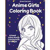 Anime Girls Coloring Book - Paperback