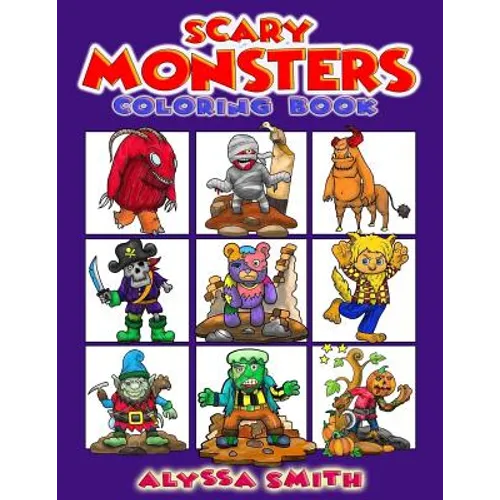 Scary Monsters Coloring Book - Paperback