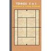 Tennis 2 in 1 Tacticboard and Training Workbook: Tactics/strategies/drills for trainer/coaches, notebook, training, exercise, exercises, drills, pract - Paperback