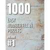 1000 Easy Number Fill In Puzzles Volume #1 - Paperback
