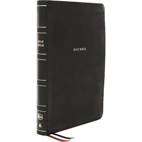 Nkjv, Thinline Bible, Large Print, Leathersoft, Black, Thumb Indexed, Comfort Print: Holy Bible, New King James Version - Imitation Leather