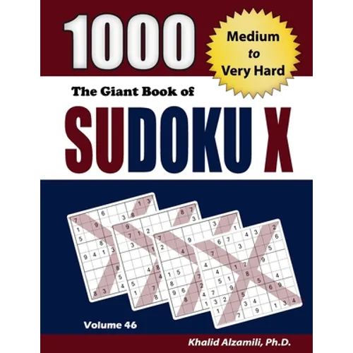 The Giant Book of Sudoku X: 1000 Medium to Very Hard Puzzles - Paperback