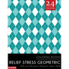 Relief Stress Geometric Coloring Books: Stress relief coloring books for adults with 24 Stunning Geometric Grayscale Images - Paperback