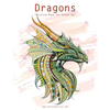 Dragons Coloring Book for Grown-Ups 1 & 2 - Paperback