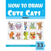How to Draw Cute Cats for Kids - Volume 1 - Paperback
